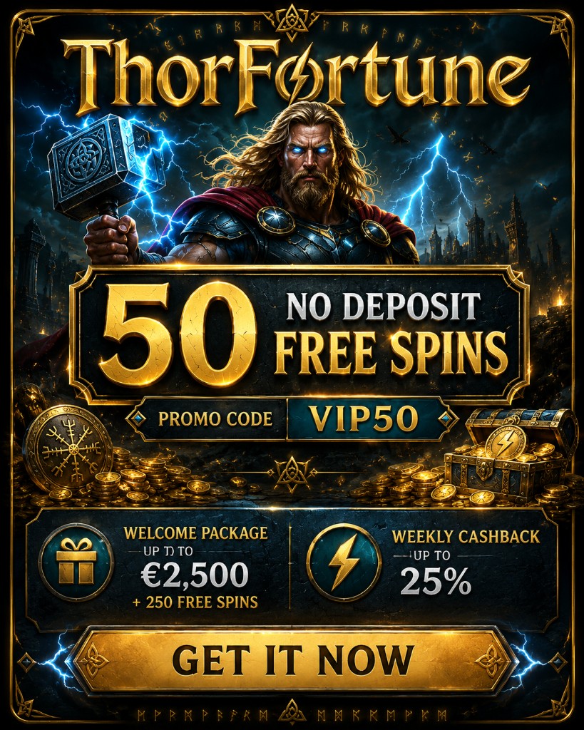 ThorFortune — 50 No Deposit Free Spins