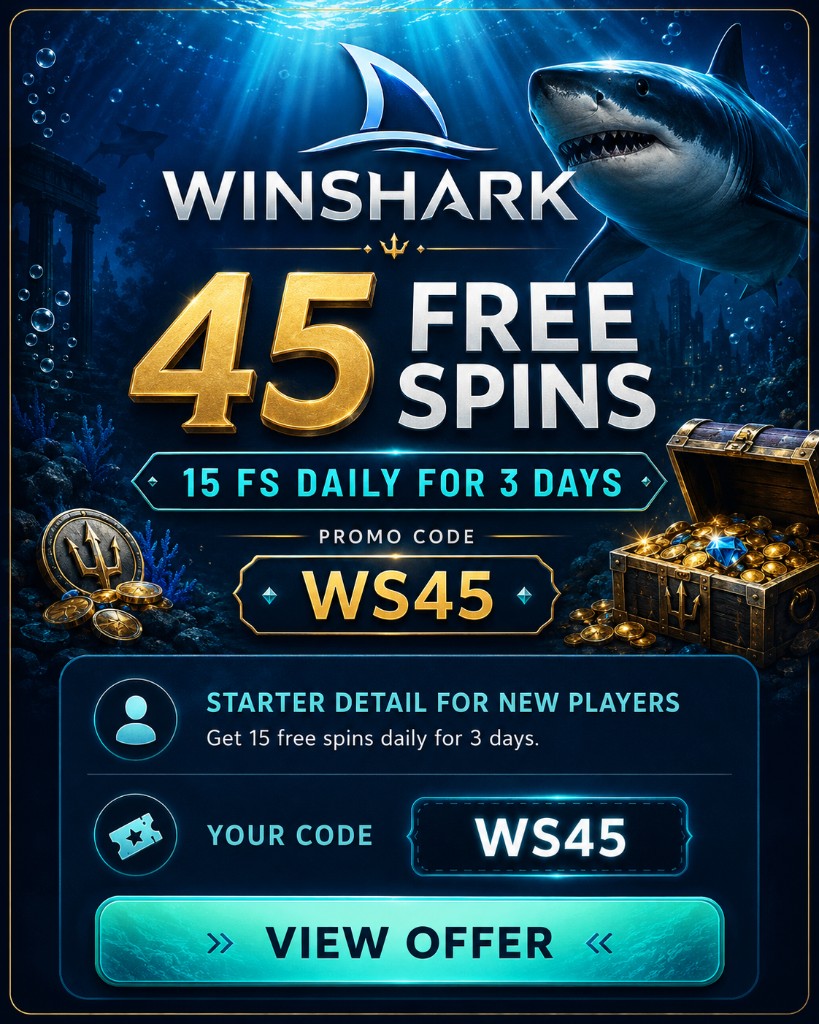 Winshark — 45 Free Spins